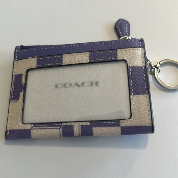 Coach Mini Skinny Id Case With Checkerboard Print ππ€ - Picture 5 of 5